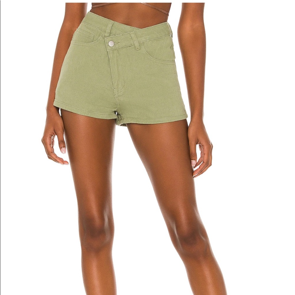 Revolve Superdown Rylan Asymmetrical Shorts
